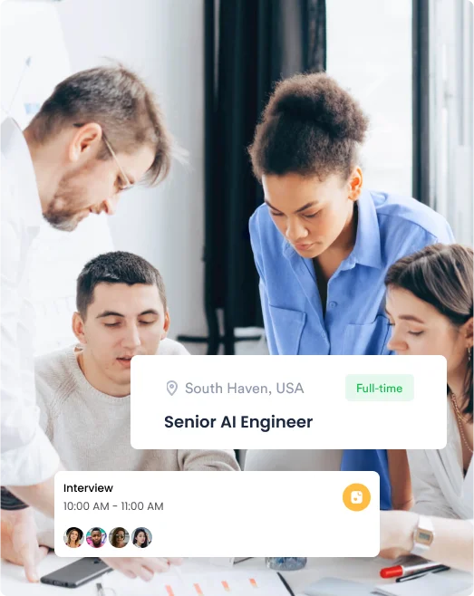 group of people discussing vacancies